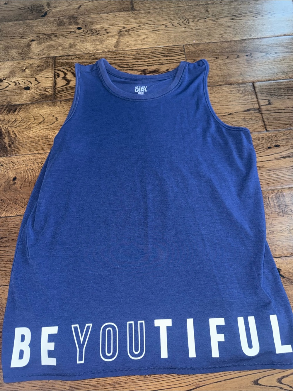 Athleta Girl Beyoutiful Navy Tank Size XXL 16